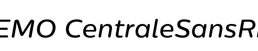  DEMO CentraleSansRnd Medium Italic