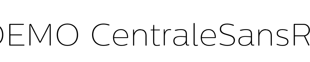  DEMO CentraleSansRnd Thin Regular