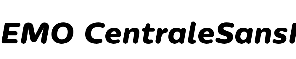  DEMO CentraleSansRnd XBold Italic