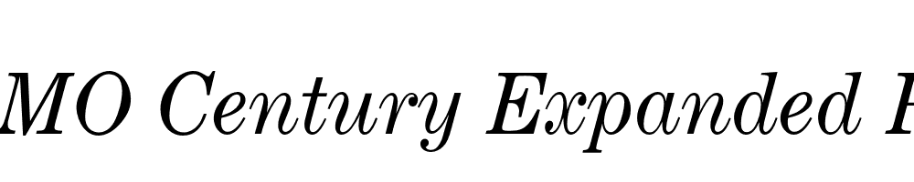 FSP DEMO Century Expanded Pro Italic