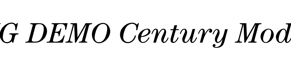  DEMO Century Modern FS Italic