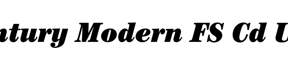  DEMO Century Modern FS Cd Ultra Italic