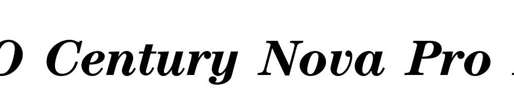 FSP DEMO Century Nova Pro Bold Italic