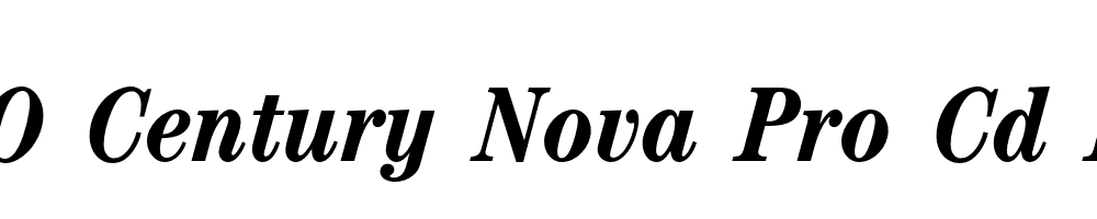 FSP DEMO Century Nova Pro Cd Bold Italic