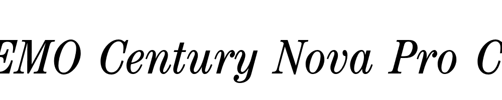 FSP DEMO Century Nova Pro Cd Italic