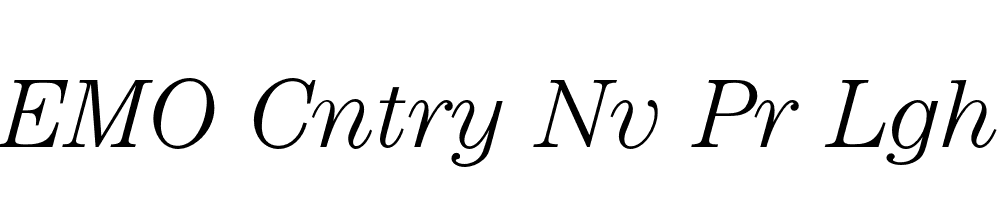 FSP DEMO Cntry Nv Pr Lght Italic