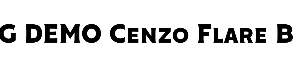  DEMO Cenzo Flare Bold Regular