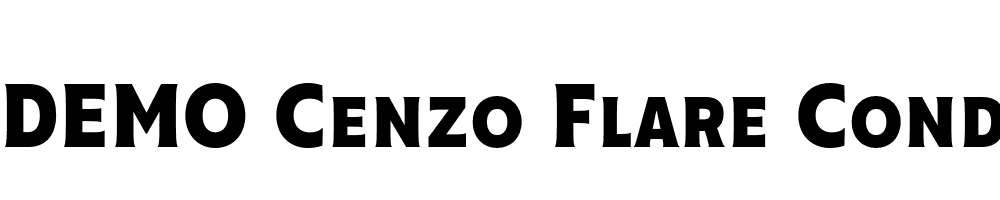  DEMO Cenzo Flare Cond Bold Regular