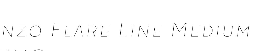  DEMO Cenzo Flare Line Medium Italic Regular