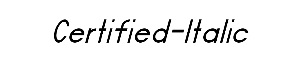 Certified-Italic