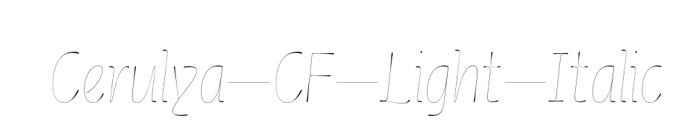 Cerulya-CF-Light-Italic