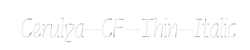 Cerulya-CF-Thin-Italic