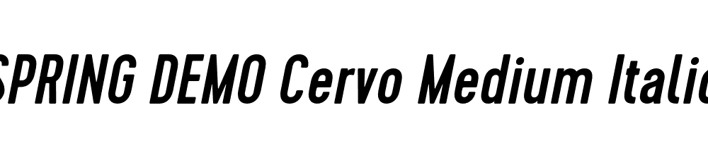  DEMO Cervo Medium Italic Italic