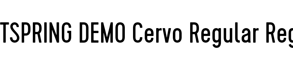  DEMO Cervo Regular Regular