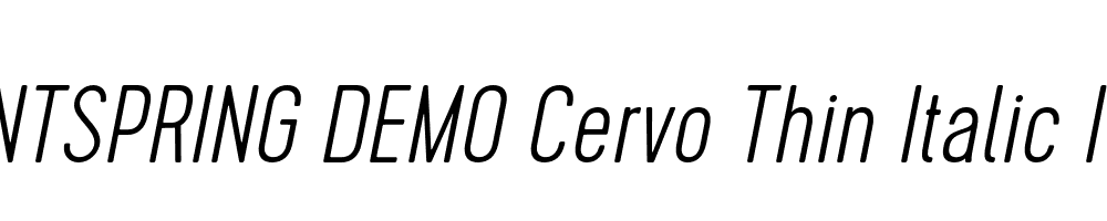  DEMO Cervo Thin Italic Italic