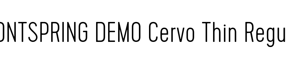  DEMO Cervo Thin Regular