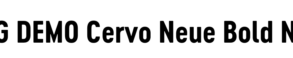  DEMO Cervo Neue Bold Neue Regular