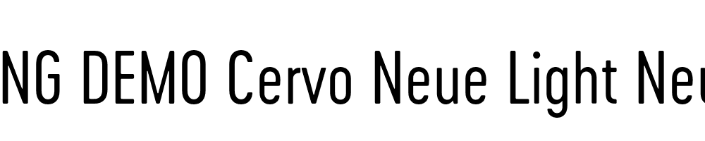  DEMO Cervo Neue Light Neue Regular