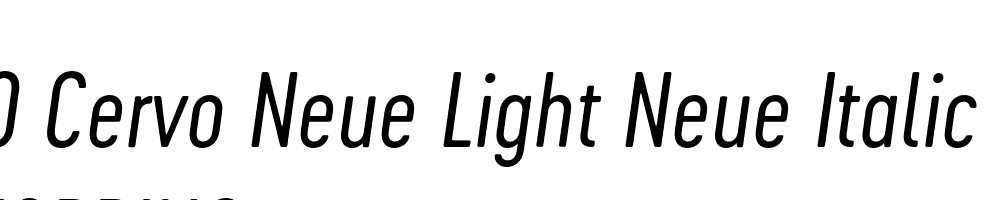  DEMO Cervo Neue Light Neue Italic Regular