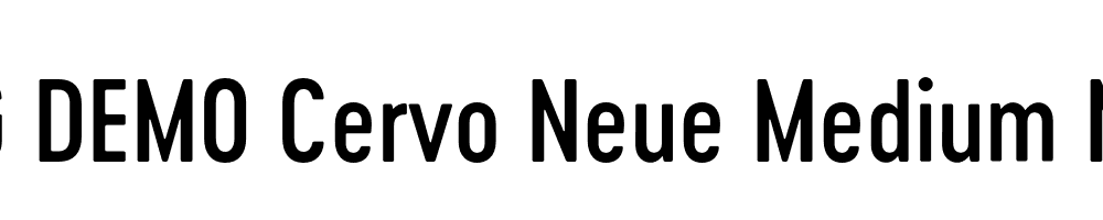  DEMO Cervo Neue Medium Neue Regular