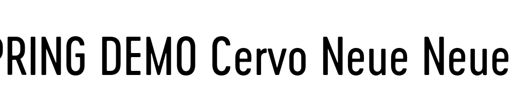  DEMO Cervo Neue Neue Regular