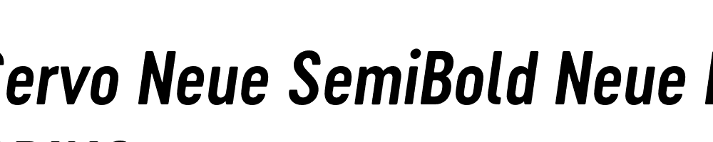  DEMO Cervo Neue SemiBold Neue Italic Regular