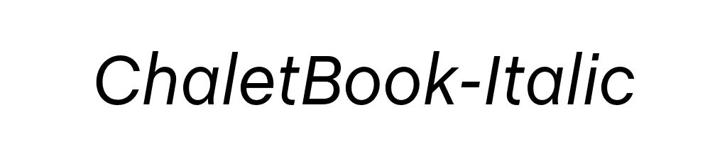 ChaletBook-Italic