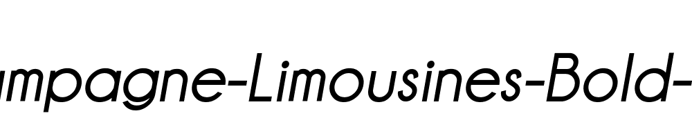 Champagne-Limousines-Bold-Italic