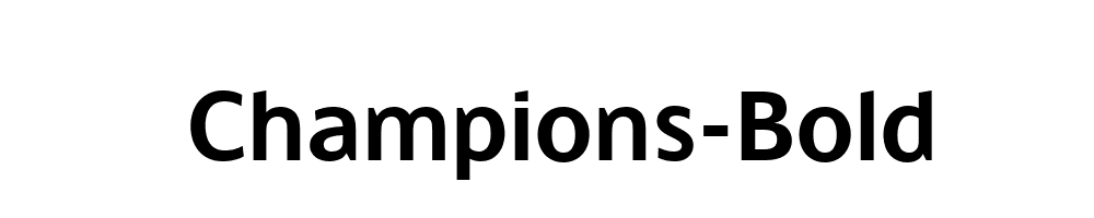 Champions-Bold