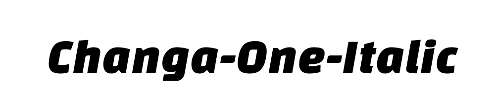 Changa-One-Italic