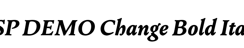 FSP DEMO Change Bold Italic