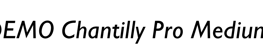 FSP DEMO Chantilly Pro Medium Italic