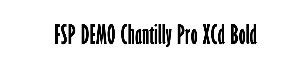 FSP DEMO Chantilly Pro XCd Bold