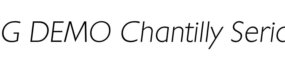  DEMO Chantilly Serial Xlight Italic