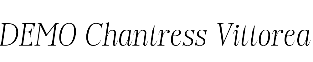 FSP DEMO Chantress Vittorea Italic