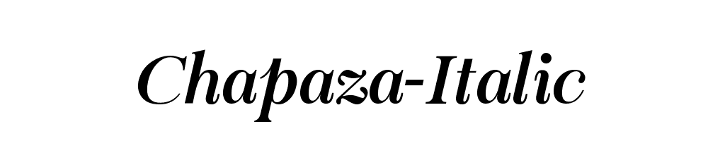 Chapaza-Italic