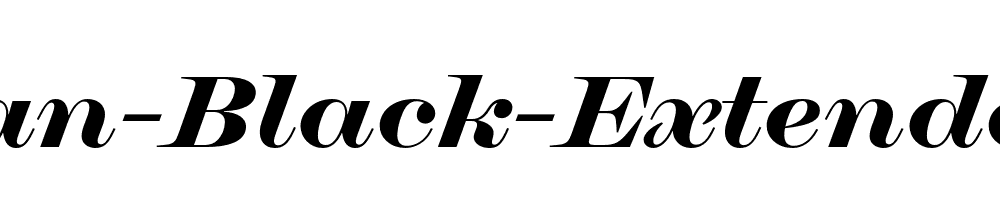 Chapman-Black-Extended-Italic