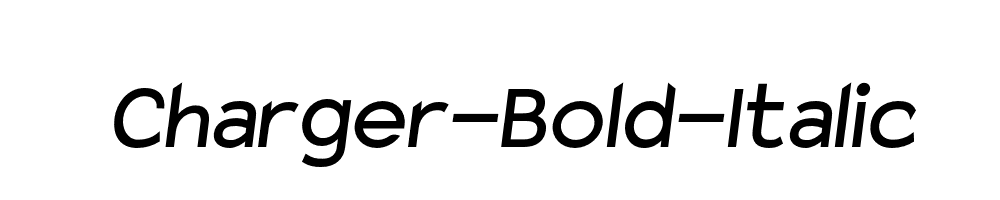 Charger-Bold-Italic