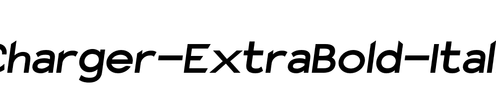 Charger-ExtraBold-Italic