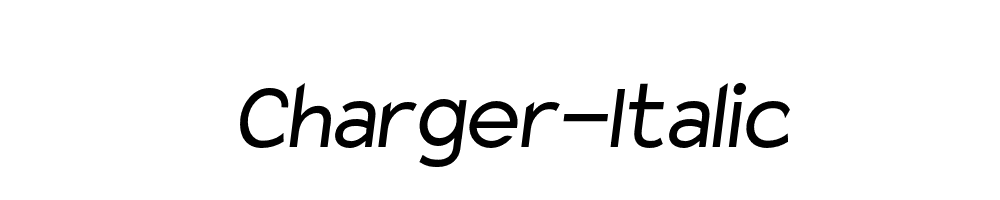 Charger-Italic