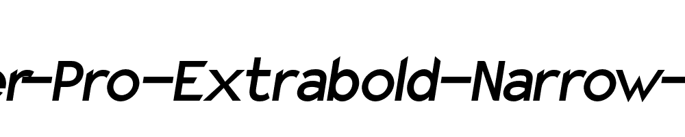 Charger-Pro-Extrabold-Narrow-Oblique