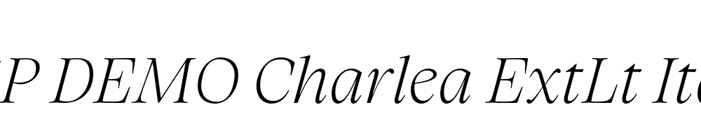 FSP DEMO Charlea ExtLt Italic