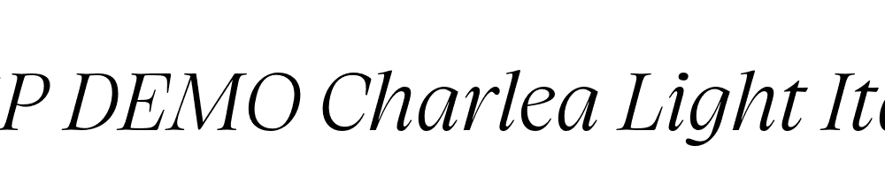 FSP DEMO Charlea Light Italic