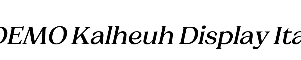 FSP DEMO Kalheuh Display Ita Italic