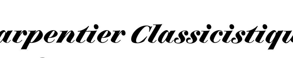  DEMO Charpentier Classicistique Pro Bold Italic