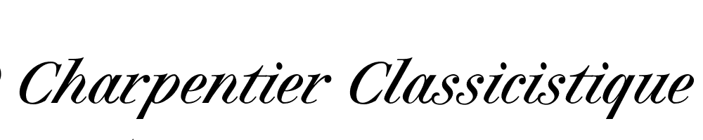  DEMO Charpentier Classicistique Pro Italic