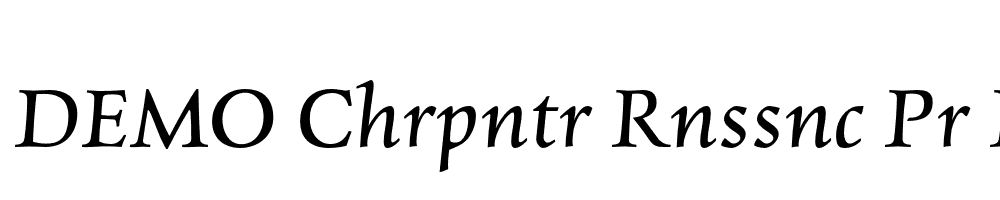 FSP DEMO Chrpntr Rnssnc Pr Italic