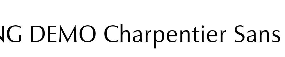  DEMO Charpentier Sans Pro 45 Lger