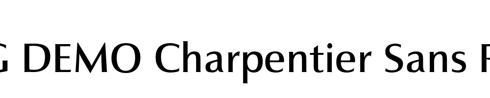  DEMO Charpentier Sans Pro 55 Normal