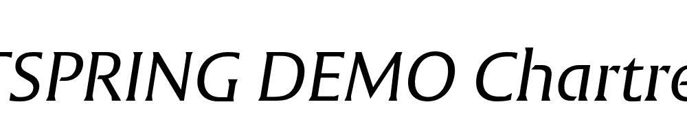  DEMO Chartre Italic